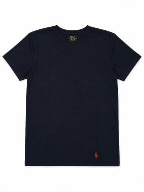 Polo Ralph Lauren Black Crewneck T Shirt Red Pony Logo Men’s Size M